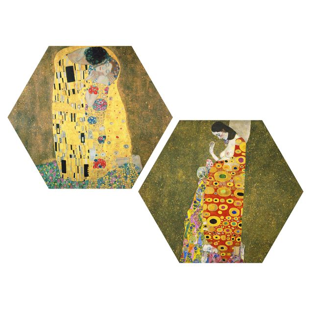 Tableaux modernes Gustav Klimt - Baiser et espoir