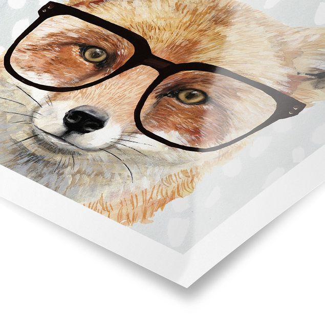 Tableaux muraux Animaux avec lunettes - Renard