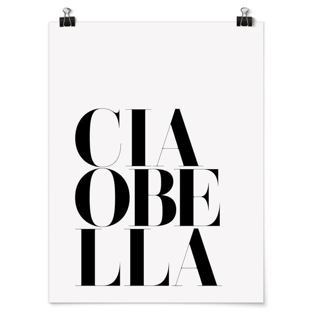 Tableaux citations Ciao Bella