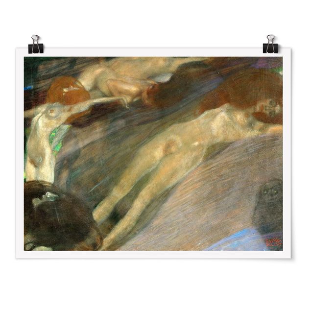 Tableaux modernes Gustav Klimt - L'eau en mouvement