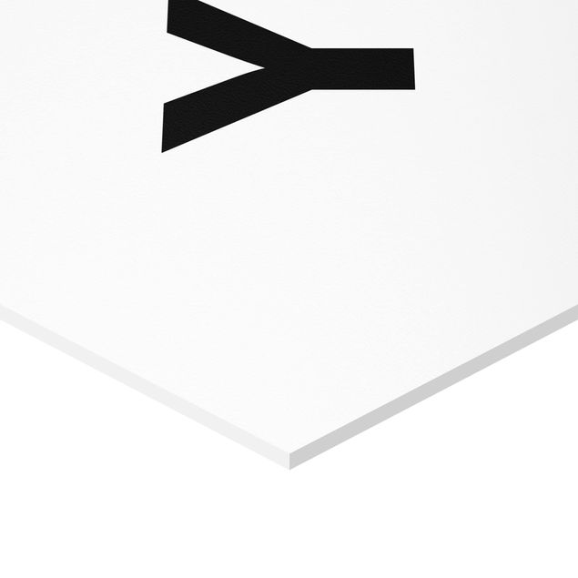 Hexagone en forex - Letter Y White