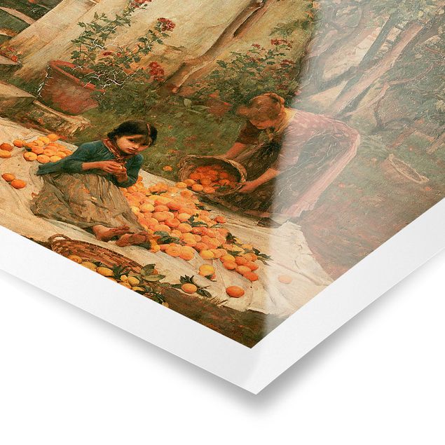 Tableaux John William Waterhouse - Les cueilleurs d'orange