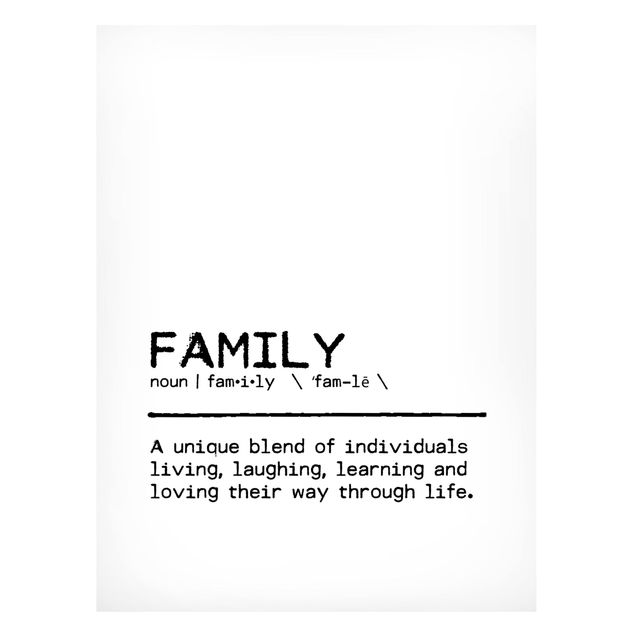 Tableaux moderne Definition Family Unique
