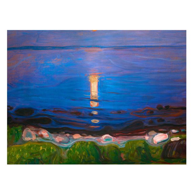Tableaux paysage Edvard Munch - Nuit d'été au bord de la plage