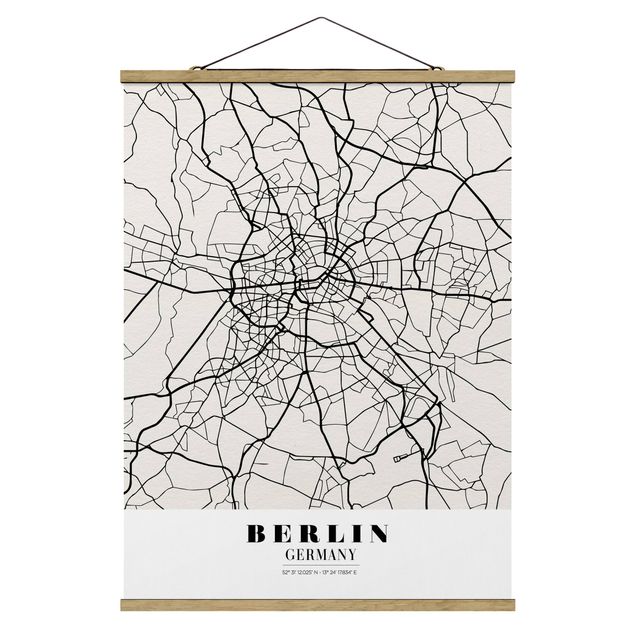Tableaux mappemonde Plan de ville de Berlin - Classique