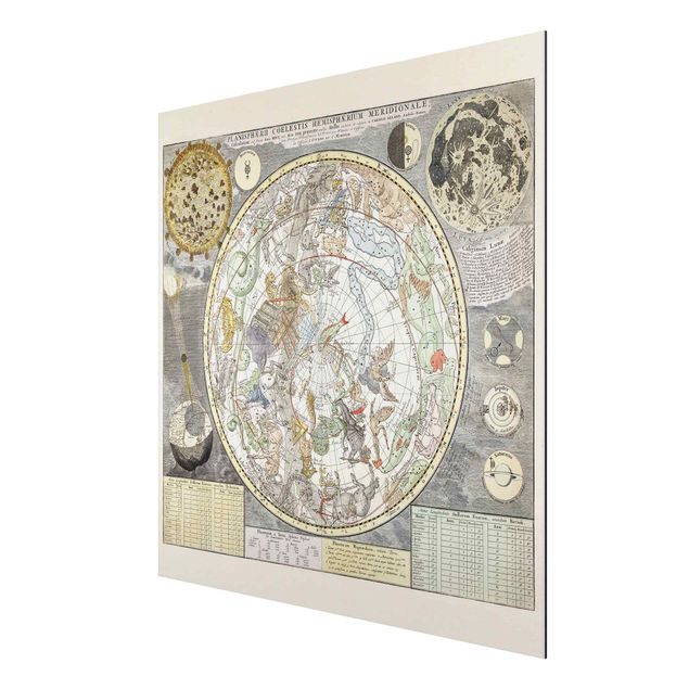 Tableaux carte du monde Ancienne carte des étoiles vintage