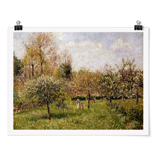 Romantisme tableau Camille Pissarro - Printemps à Eragny