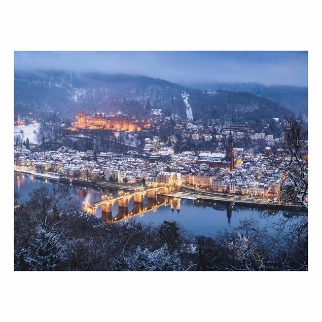 Tableaux montagnes Heidelberg en hiver