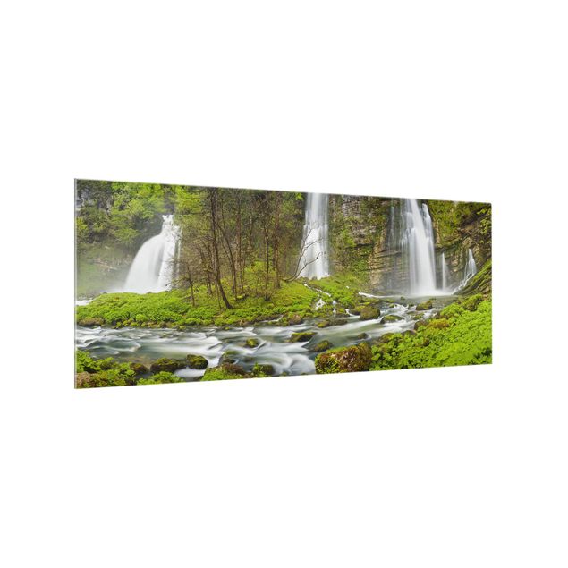 Tableaux de Rainer Mirau Waterfalls Cascade De Flumen