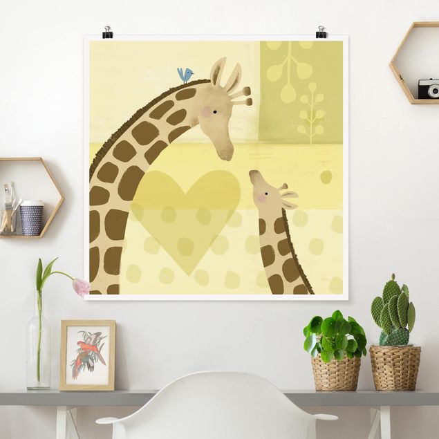 Tableau girafes Maman et moi - Girafes