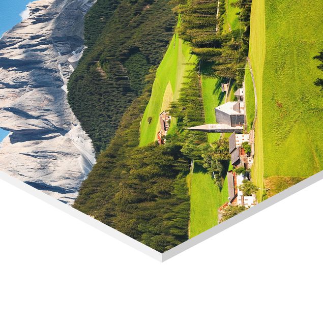 Tableaux verts Odle dans le Tyrol du Sud