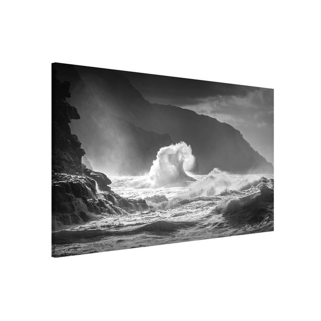 Décorations cuisine Raging Waves Black And White