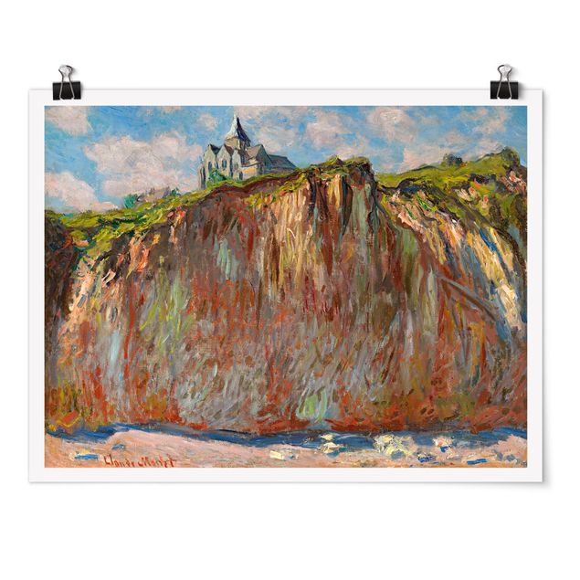Tableaux mer Claude Monet - L'église de Varengeville à la lumière du matin