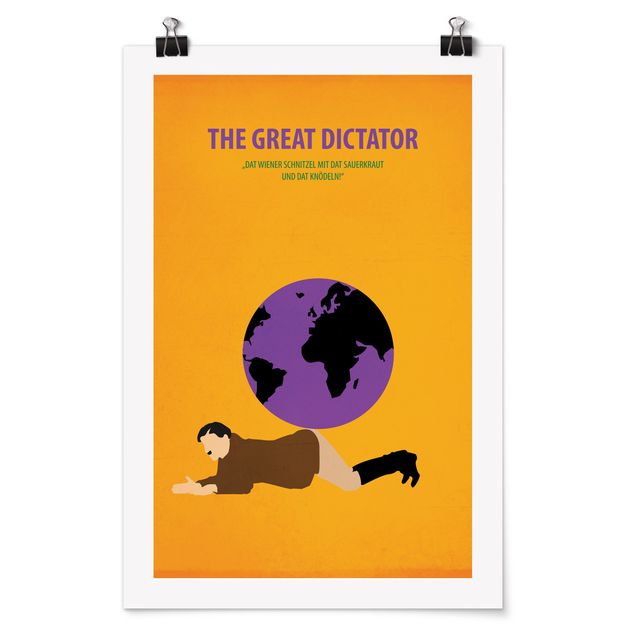 Tableaux reproduction Affiche de film Le Dictateur
