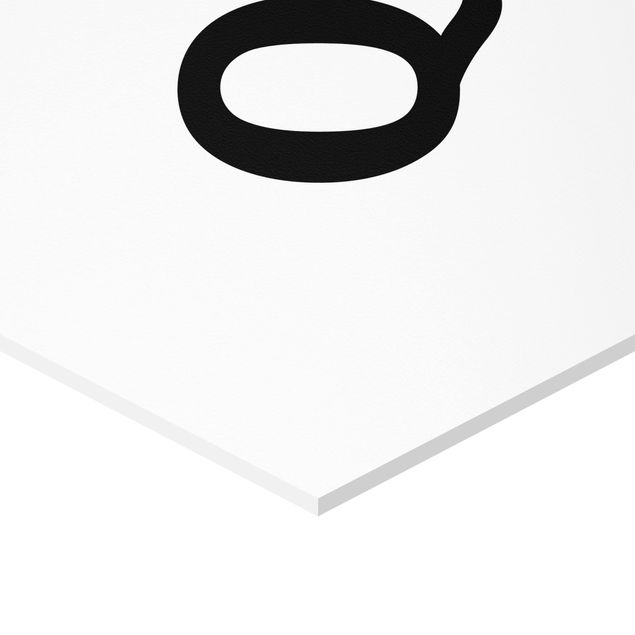 Hexagone en forex - Letter Q White