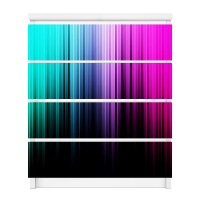 Film plastique Autocollant couleur Affichage arc-en-ciel