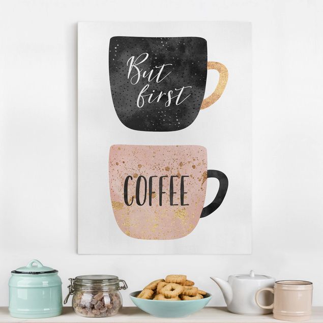 Tableau sur toile - But First, Coffee