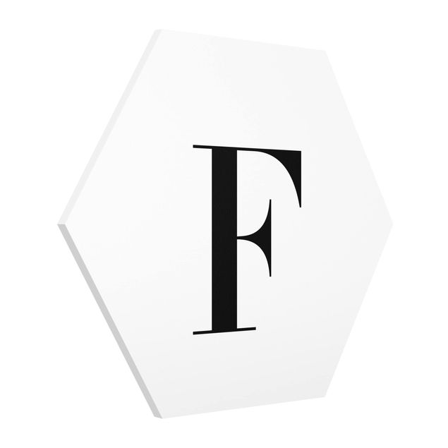 Tableau lettres Lettre Serif Blanc F