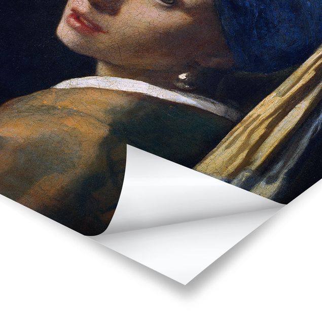 Tableaux Jan Vermeer Van Delft - Fille avec une boucle d'oreille en perle