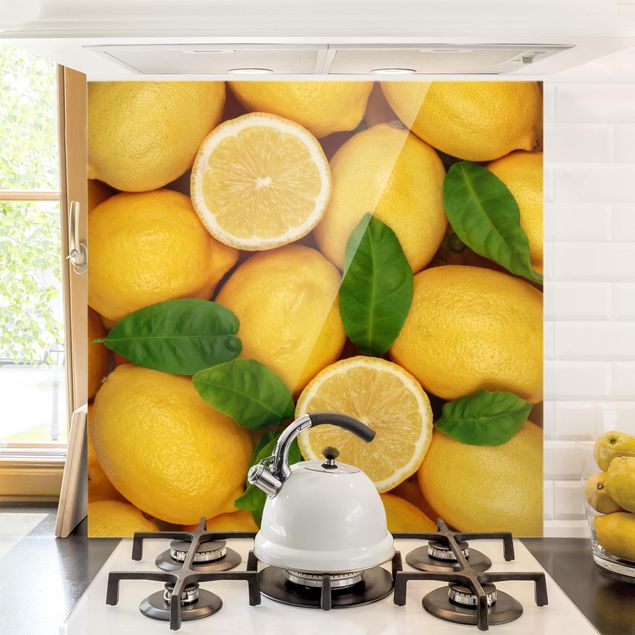 Déco mur cuisine Citrons juteux