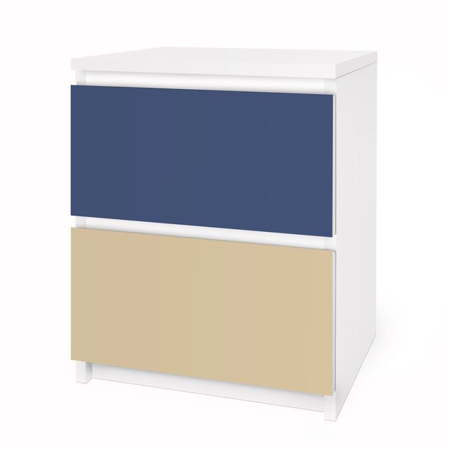 Papier adhésif pour meuble IKEA - Malm commode 2x tiroirs - Colour Set Nobel