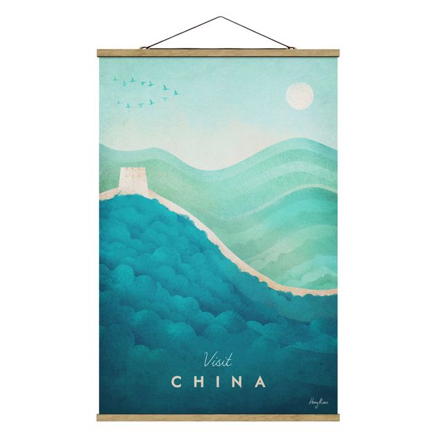 Tableau reproduction Poster de voyage - Chine