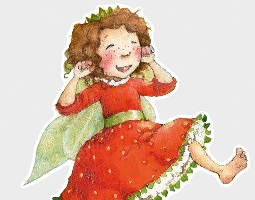 Sticker mural - No.677 Little Strawberry Strawberry Fairy - A Sunny Day