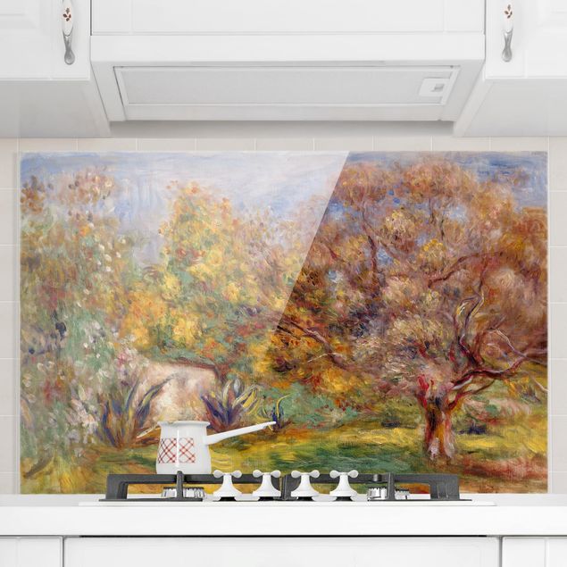 Déco murale cuisine Auguste Renoir - Jardin d'oliviers