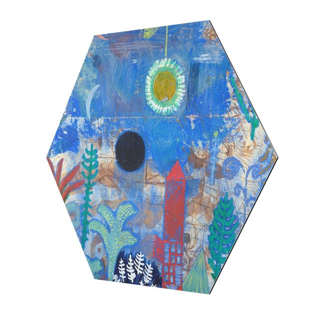 Tableau bleu Paul Klee - Paysage englouti