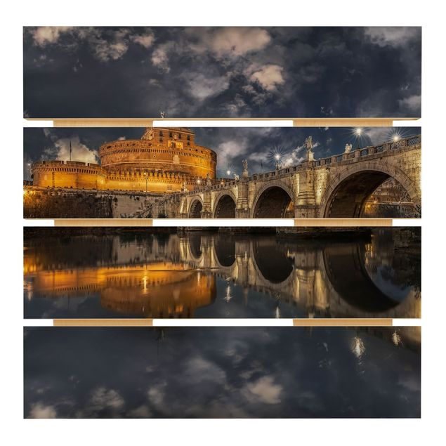 Impression sur bois - Ponte Sant'Angelo In Rome
