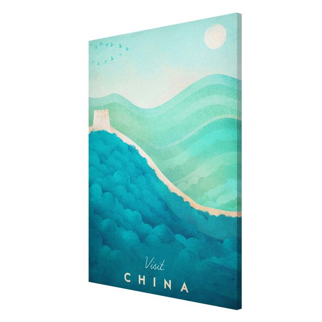 Tableau ville du monde Poster de voyage - Chine