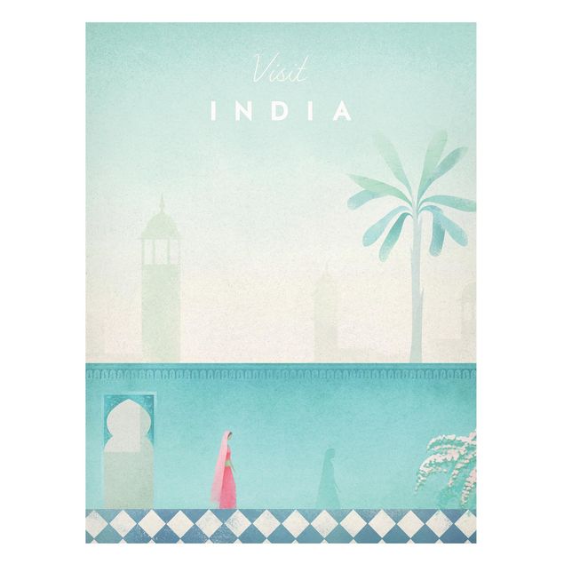 Tableau Asie Poster de voyage - Inde