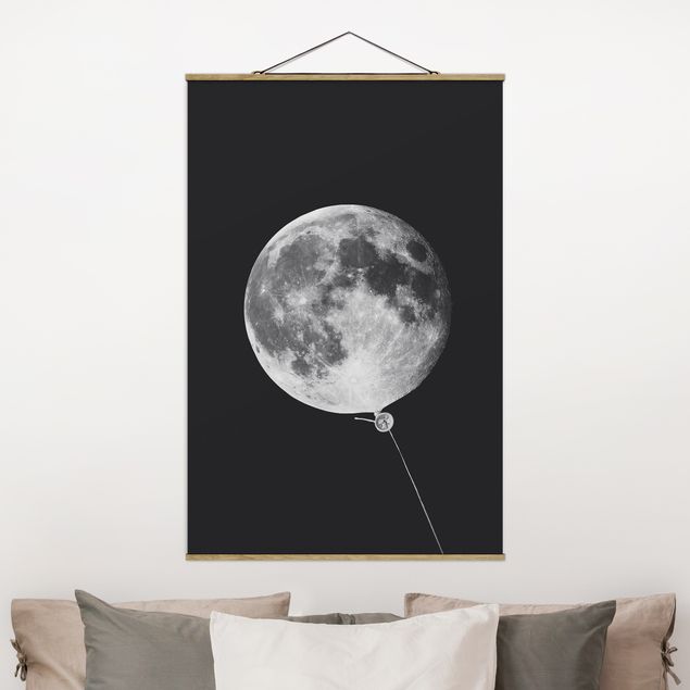 Décoration chambre bébé Ballon avec Lune