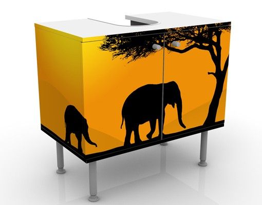 Meubles sous lavabo design - African Elephant Walk