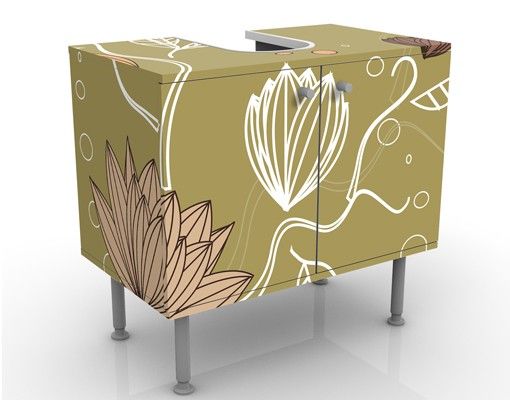 Meubles sous lavabo design - Art Nouveau Flower
