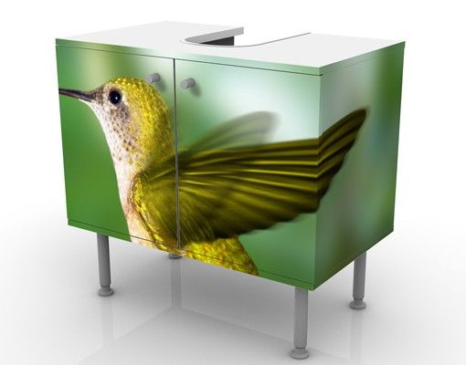 Meubles sous lavabo design - Hummingbird And Flower