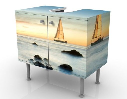 Meubles sous lavabo design - Sailboats On the Ocean