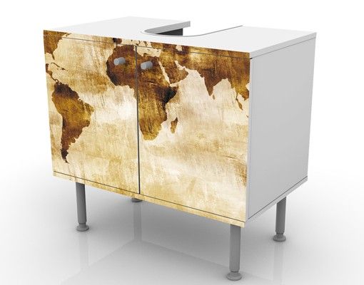 Meubles sous lavabo design - Map of the world