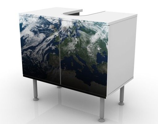 Meubles sous lavabo design - Illuminated Planet Earth