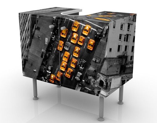 Meubles sous lavabo design - Taxi Lights Manhattan