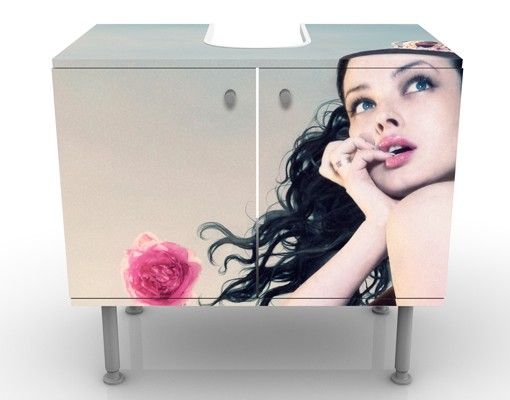 Meubles sous lavabo design - Woman In The Rose Field
