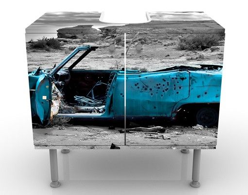 Meubles sous lavabo design - Turquoise Cadillac