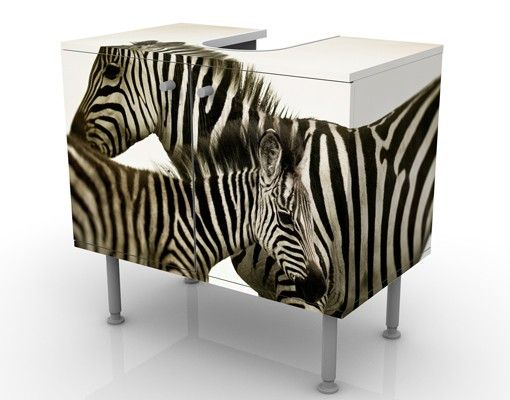 Meubles sous lavabo design - Zebra Couple