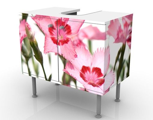 Meubles sous lavabo design - Pink Flowers