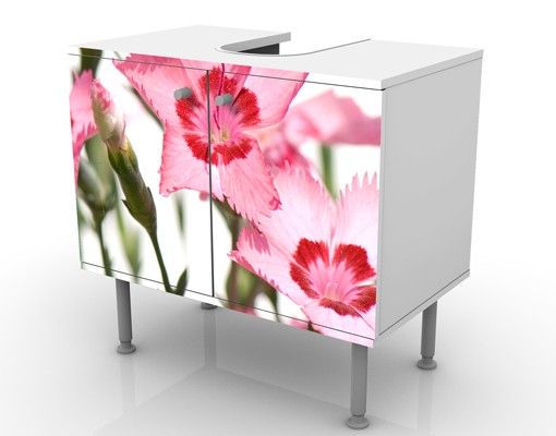 Meubles sous lavabo design - Pink Flowers