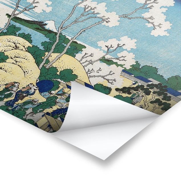 Tableau bleu Katsushika Hokusai - Le Fuji de Gotenyama