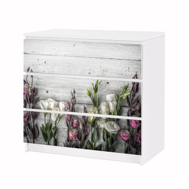 Papier adhésif pour meuble Tulip Rose Shabby Wood Look