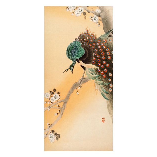 Tableaux animaux Illustration vintage Paon Asiatique II