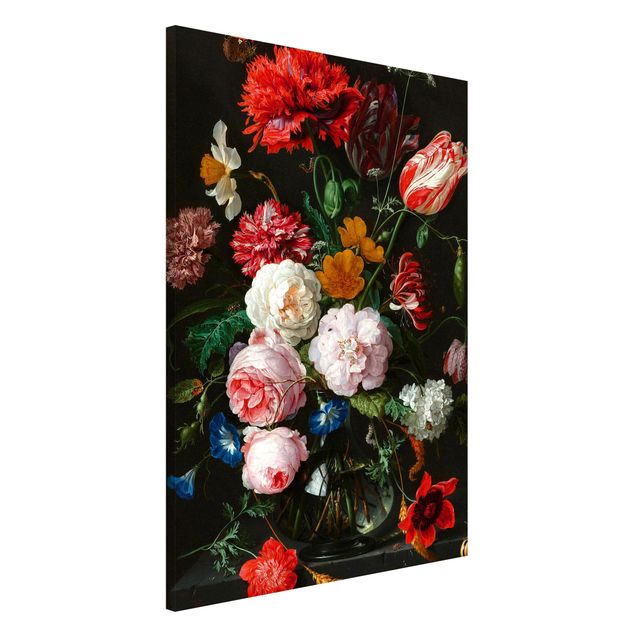 Tableaux Artistiques Jan Davidsz De Heem - Nature morte avec des fleurs dans un vase en verre
