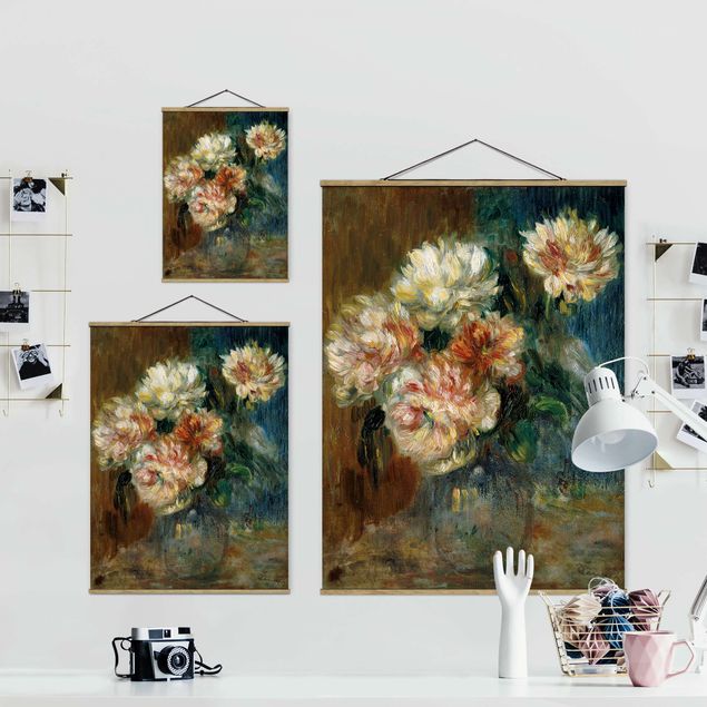 Nature morte tableau Auguste Renoir - Vase de pivoines